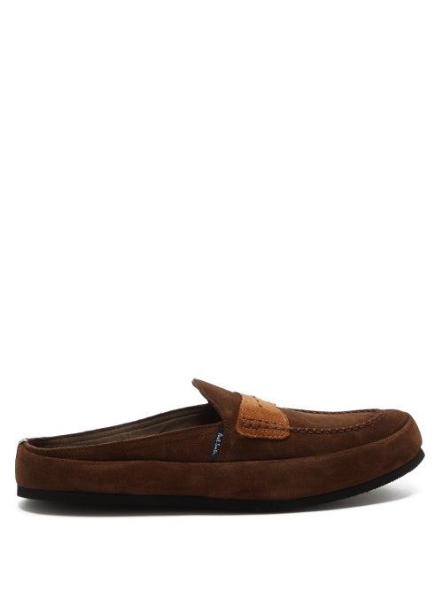 Paul Smith - Nemean Suede Slippers - Mens - Brown