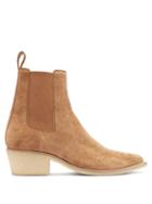 Matchesfashion.com Amiri - Point-toe Suede Chelsea Boots - Mens - Brown