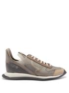 Matchesfashion.com Rick Owens - Phleg Extended-heel Panelled Trainers - Mens - Black