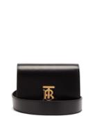 Matchesfashion.com Burberry - Monogram Clasp Leather Belt Bag - Womens - Black