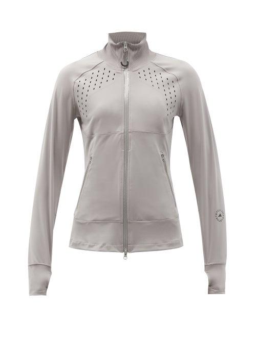Matchesfashion.com Adidas By Stella Mccartney - Truepurpose Zip-up Jacket - Womens - Light Grey