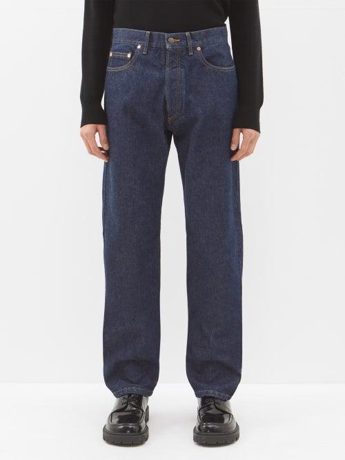 Maison Margiela - Upcycled-denim Straight-leg Jeans - Mens - Indigo