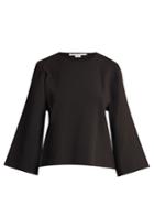Stella Mccartney Round-neck Slashed-sleeve Sweater