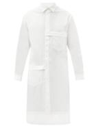 Matchesfashion.com Y-3 - Elongated Cotton-blend Shirt - Mens - White