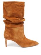 Matchesfashion.com Paris Texas - Slouchy Suede Boots - Womens - Tan