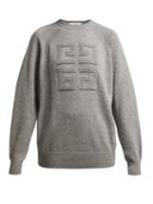 Matchesfashion.com Givenchy - Cashmere Crew Neck Sweater - Womens - Grey