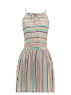 Matchesfashion.com Missoni Mare - Striped Halterneck Mini Dress - Womens - Multi