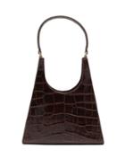 Matchesfashion.com Staud - Rey Crocodile-embossed Leather Handbag - Womens - Brown