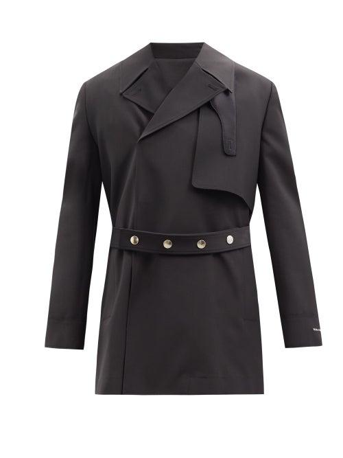Matchesfashion.com 1017 Alyx 9sm - Belted Double-breasted Trench Coat - Mens - Black
