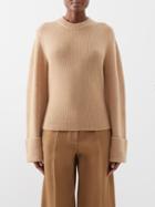 Sa Su Phi - Ribbed-knit Oversized Cashmere Sweater - Womens - Camel