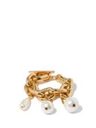 Paco Rabanne - Xl Link Faux-pearl Charm Bracelet - Womens - Pearl