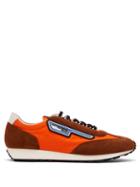 Matchesfashion.com Prada - Milano Nylon And Suede Trainers - Mens - Orange