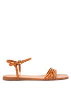 Ladies Shoes Gianvito Rossi - Ankle-strap Leather Sandals - Womens - Tan