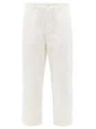 Matchesfashion.com Toogood - The Bricklayer Cotton Straight-leg Trousers - Womens - Cream