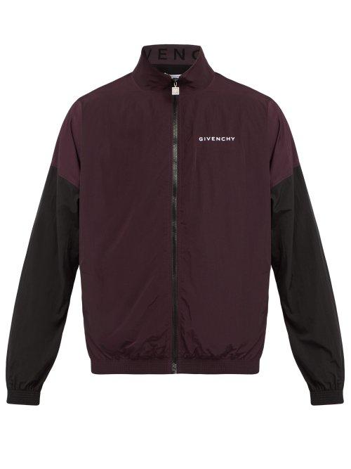 Matchesfashion.com Givenchy - Two Tone Windbreaker Jacket - Mens - Dark Purple