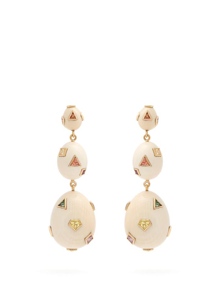 Bibi Van Der Velden Pop Art Eggs Earrings