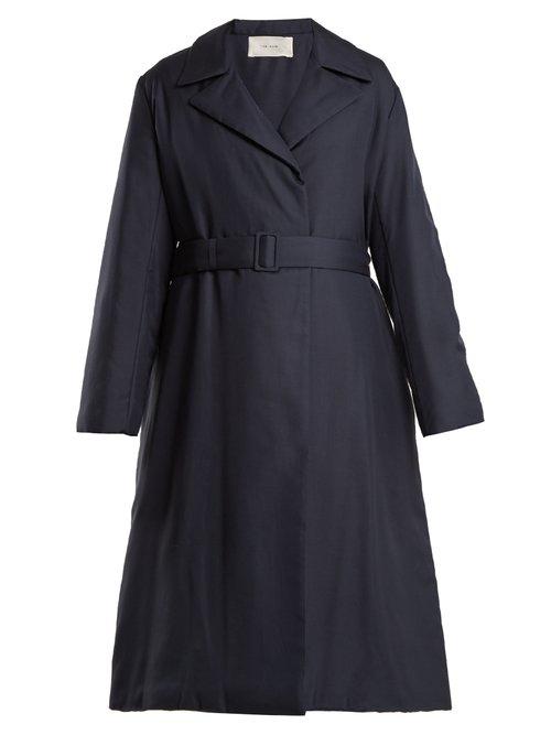 Matchesfashion.com The Row - Dundi Long Padded Coat - Womens - Navy