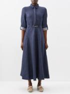 Gabriela Hearst - Marley Press-stud Denim Shirt Dress - Womens - Denim