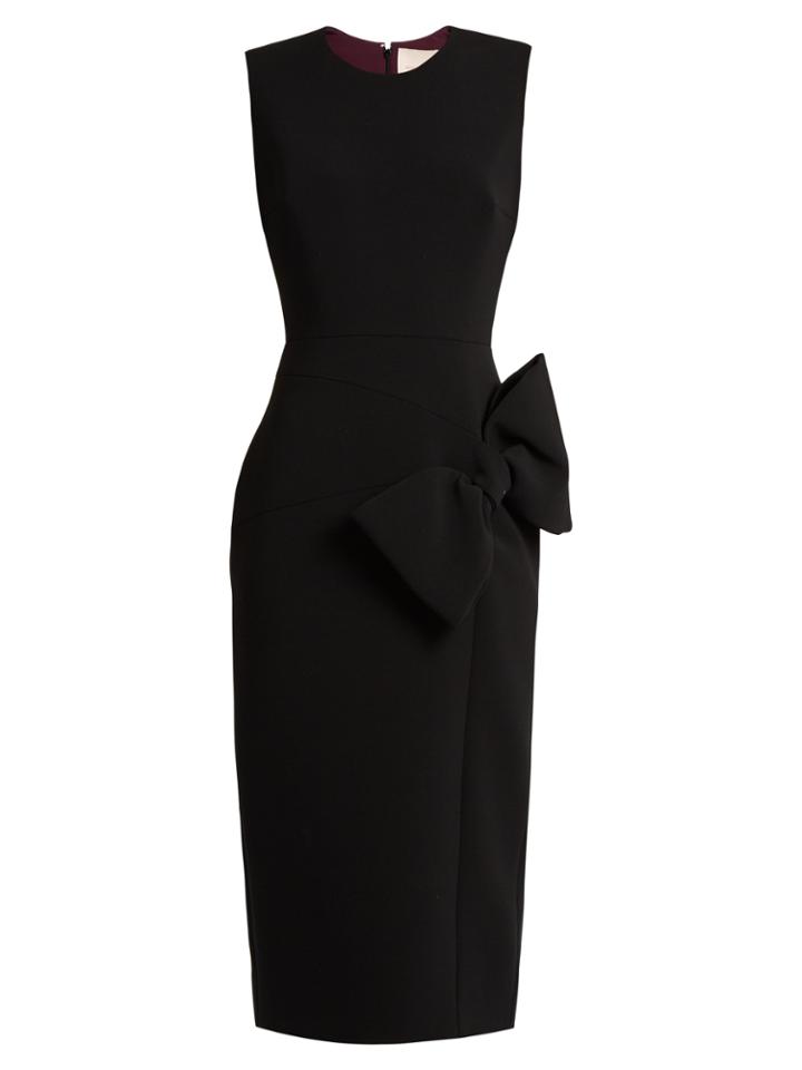 Roksanda Laurna Bow-detail Sleeveless Cady Dress