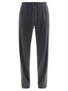 Matchesfashion.com Zimmerli - Drawstring Cotton-blend Jersey Track Pants - Mens - Dark Grey