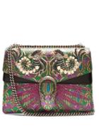 Matchesfashion.com Gucci - Dionysus Embellished Brocade Shoulder Bag - Womens - Green Multi