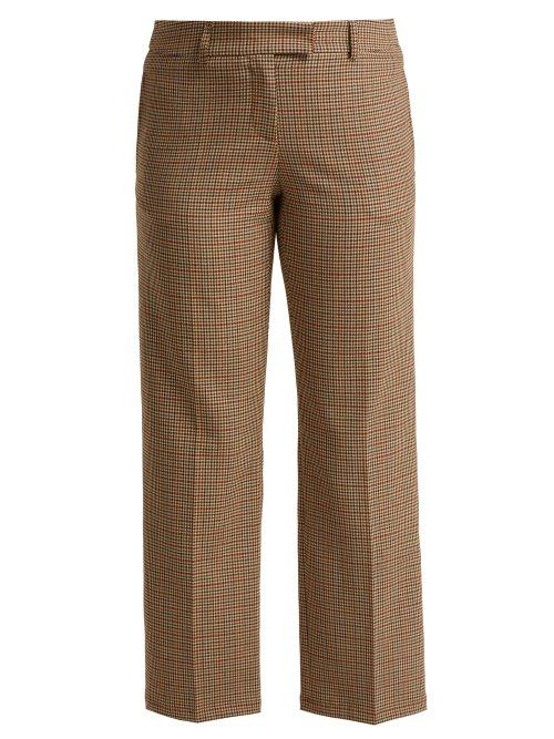 Matchesfashion.com A.p.c. - Cece Checked Trousers - Womens - Beige Multi