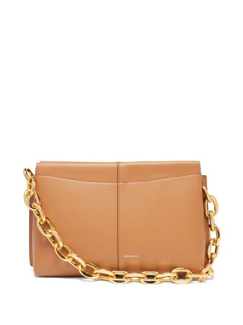 Matchesfashion.com Wandler - Carly Mini Chunky-chain Leather Shoulder Bag - Womens - Tan