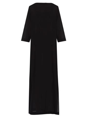 Casa Nata Boat-neck Cotton-gauze Kaftan