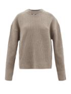 Altu - Merino-blend Rib-knit Sweater - Womens - Camel