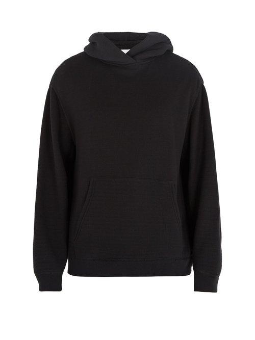 Matchesfashion.com Raey - Over The Head Japanese Jersey Hooded Sweatshirt - Mens - Black