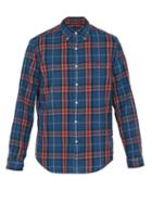 Matchesfashion.com Polo Ralph Lauren - Checked Cotton Shirt - Mens - Blue Multi