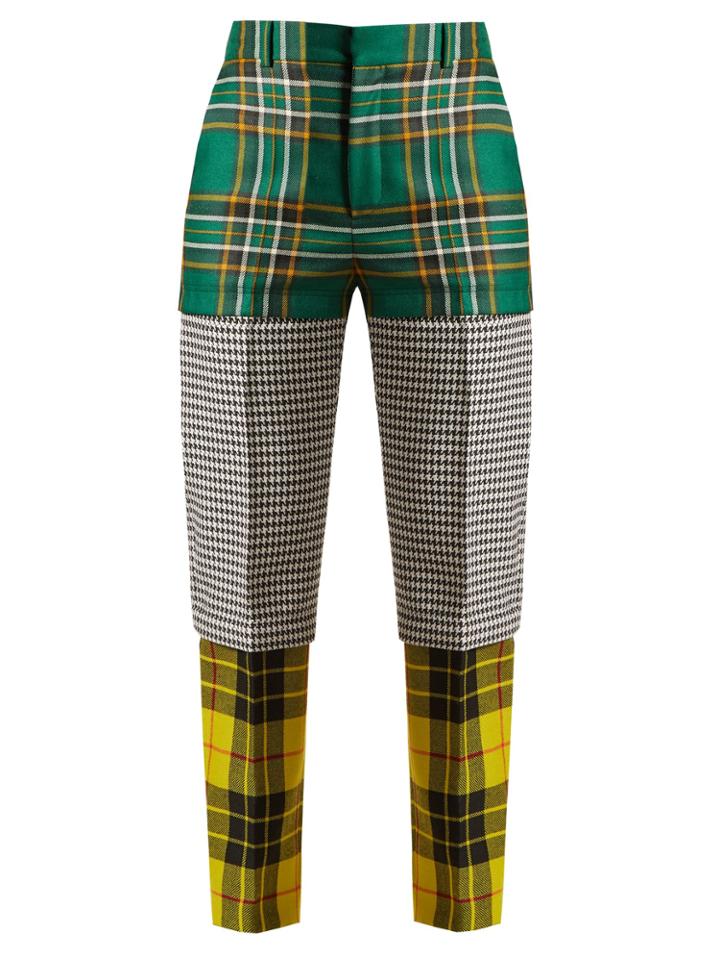 Balenciaga Panelled Straight-leg Wool Trousers