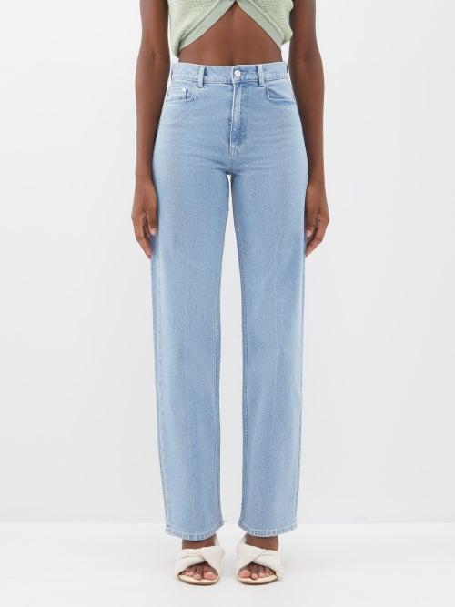 Wandler - Poppy Mid-rise Straight-leg Jeans - Womens - Blue
