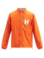 Matchesfashion.com Junya Watanabe - Helvetica-print Reversible Shell Jacket - Mens - Orange