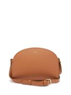 Matchesfashion.com A.p.c. - Half Moon Saffiano-leather Cross-body Bag - Womens - Light Tan