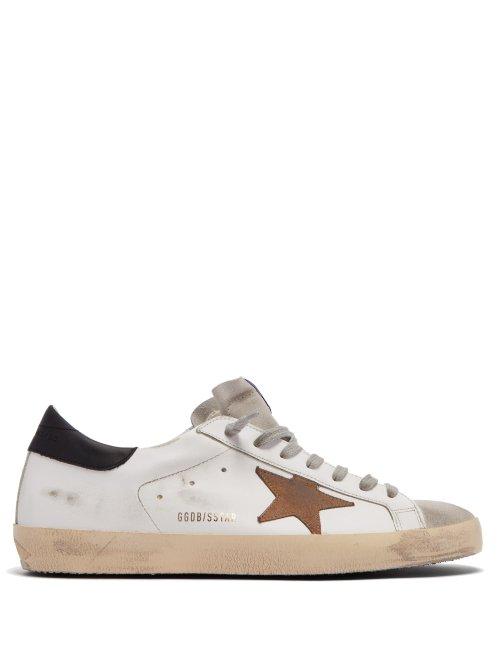 Matchesfashion.com Golden Goose - Super Star Low Top Leather Trainers - Mens - White Multi