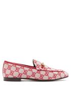 Gucci Jordaan Logo-jacquard Loafers