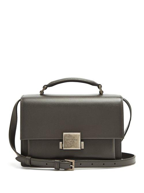 Matchesfashion.com Saint Laurent - Bellechasse Medium Leather Bag - Womens - Dark Grey