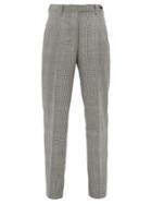 Matchesfashion.com Giuliva Heritage Collection - The Cornelia Checked Wool Trousers - Womens - Grey Multi