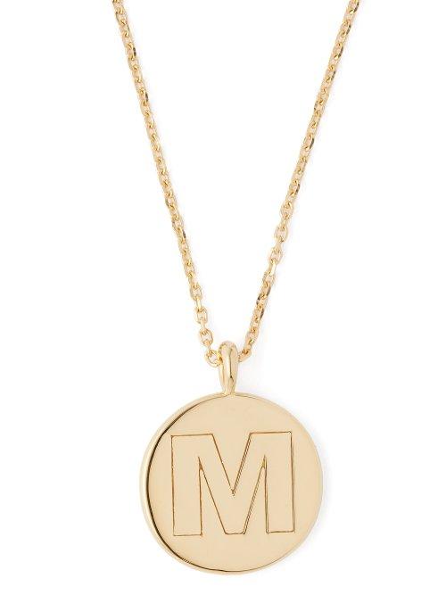 Matchesfashion.com Theodora Warre - M Charm Gold Plated Necklace - Womens - Gold