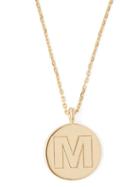 Matchesfashion.com Theodora Warre - M Charm Gold Plated Necklace - Womens - Gold