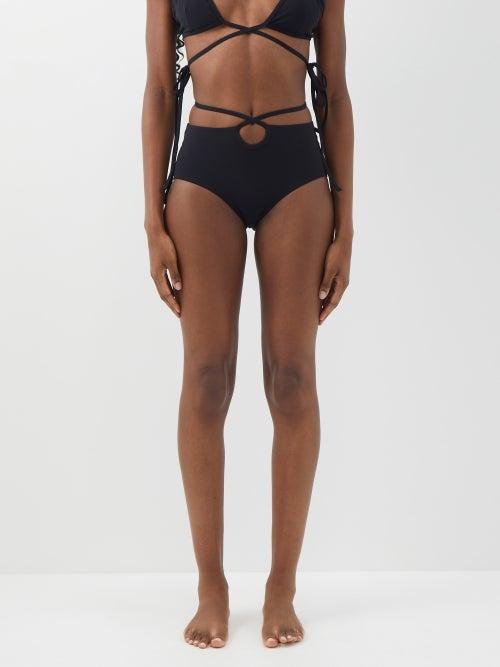 Christopher Esber - Cutout High-rise Bikini Briefs - Womens - Black