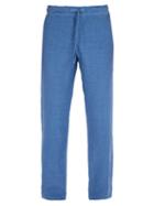 Matchesfashion.com 120% Lino - Mid Rise Linen Trousers - Mens - Dark Blue