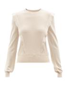 Chlo - Ruffled Wool Sweater - Womens - Beige