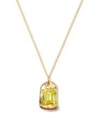 Matchesfashion.com Bleue Burnham - The Rose Recycled-gold Pendant Necklace - Mens - Yellow
