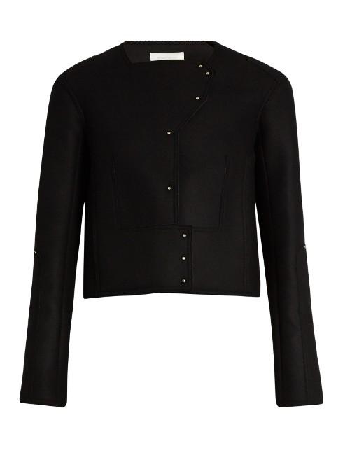 Esteban Cortázar Raw-edged Twill Jacket