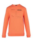 Matchesfashion.com Raf Simons - Printed Cotton Sweatshirt - Mens - Orange
