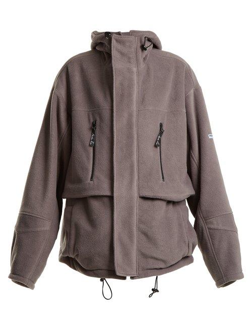 Matchesfashion.com Martine Rose - Oversized Fleece Jacket - Womens - Grey