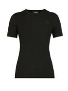 Matchesfashion.com Rochas - Logo Embroidered Rib Knit Wool Top - Womens - Black