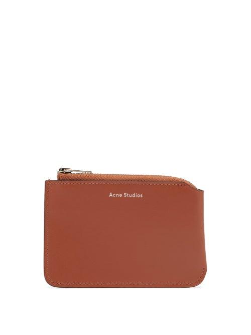 Matchesfashion.com Acne Studios - Garnet S Leather Coin Purse - Mens - Brown